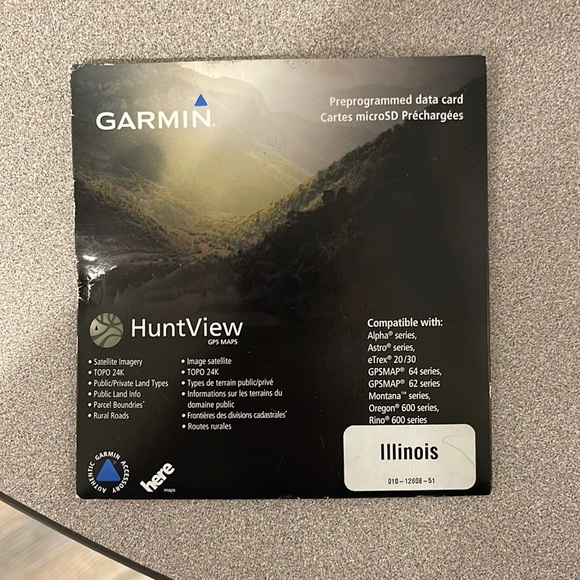 Garmin Hunt View GPS Maps - Illinois - Picture 1 of 3